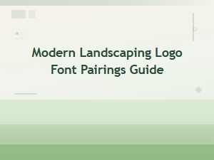 Modern Landscaping Logo Font Pairings Guide for Professionals